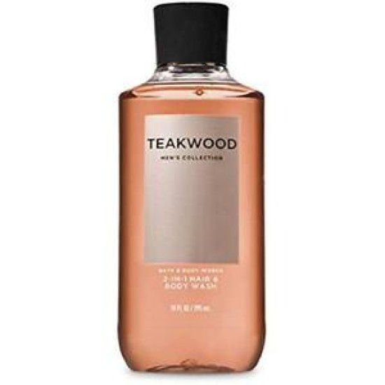 Bath And Body Works Teakwood Men's Collection 2-in1 Hair And Body Wash 295ml