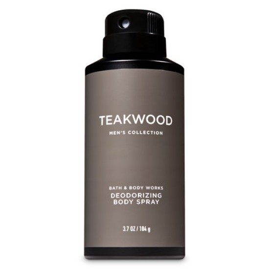Bath And Body Works Teakwood Deodorizing Body Spray 3.7 Oz