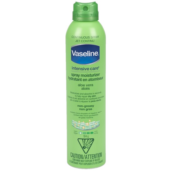 Vaseline Intensive Care Aloe Soothe Spray Moisturiser 190ml