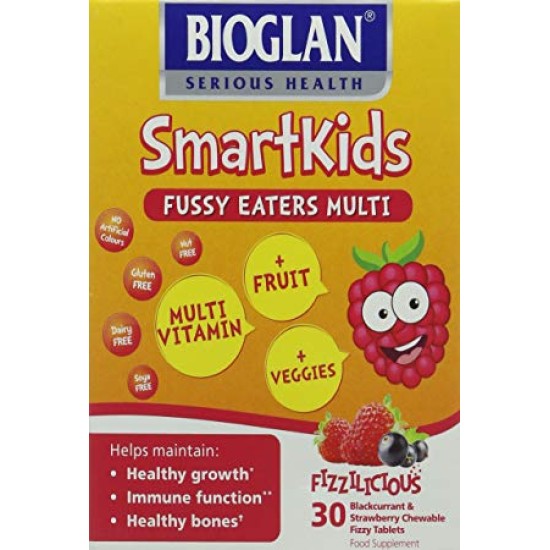 Bioglan Smartkids Fussy Eaters Multivitamin 30 Fizzy Tablets Bioglan Smartkids Fussy Eaters Multivitamin 30 Fizzy Tablets