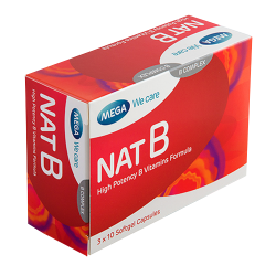 Mega We Care Nat B High Potency Vitamin B Complex Formula 30 Capsules Mega We Care Nat B High Potency Vitamin B Complex Formula 30 Capsules