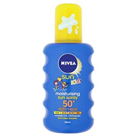 Nivea Sun Kids Moisturising Sun Spray Very High Spf50+ 200 Ml