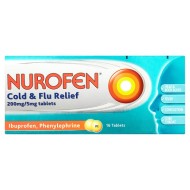Nurofen Cold And Flu Relief 200mg/5mg 16 Tablets