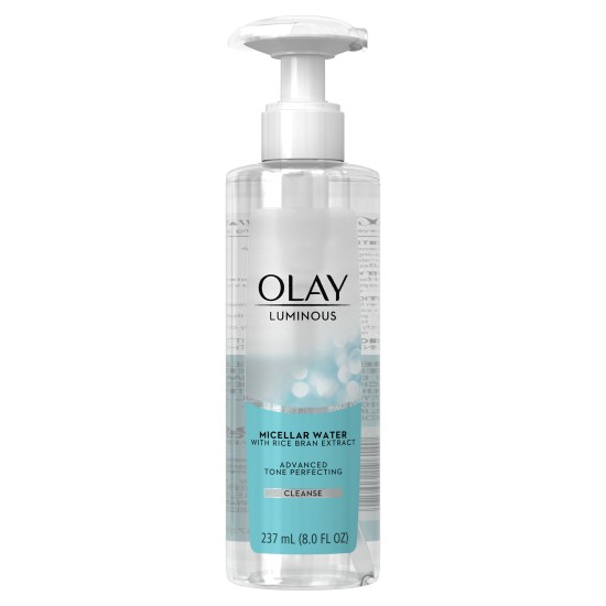 Olay Luminous Advanced Tone Perfecting Micellar Water With Rice Brand Extract 8oz
