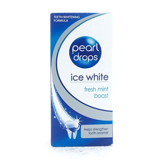 Pearl Drops Ice White Fresh Mint Boost Teeth Whitening Toothpaste 50ml