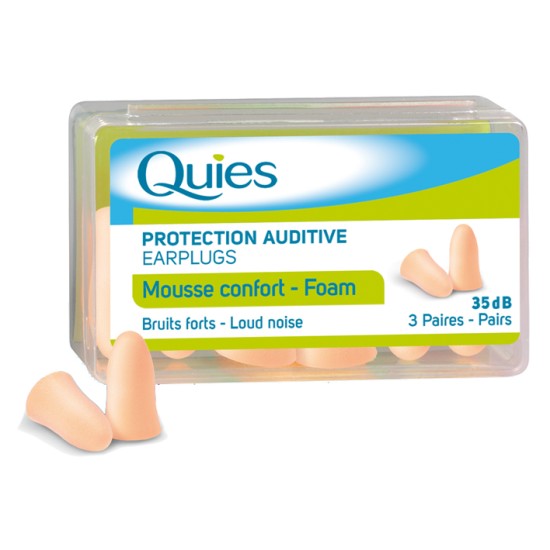 Quies Ear Plugs Foam 3 Pairs