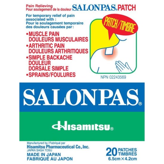 Salonpas Pain Relieving Patch 20 Patches