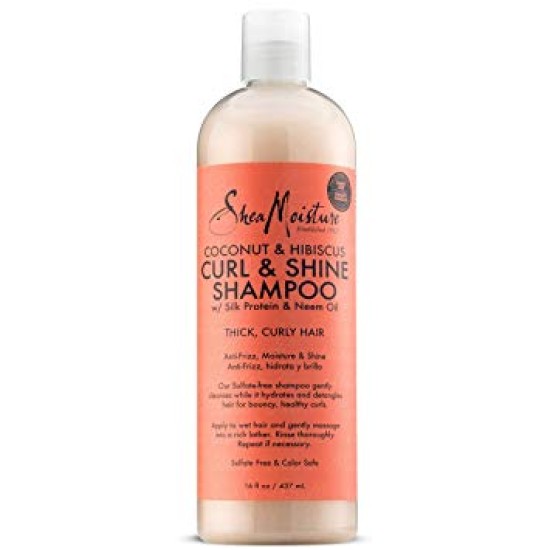 Shea Moisture Coconut And Hibiscus Curl And Shine Shampoo