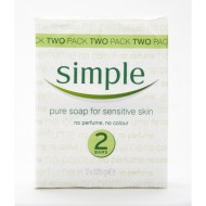 Simple Twin Pack Pure Soap For Sensitive Skin
