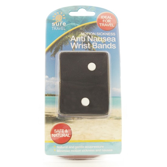 Sure Travel Motion Sickness Anti Nausea Wrist Bands 