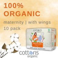 Cottons Maternity Cotton Pads with Wings 10 Pack