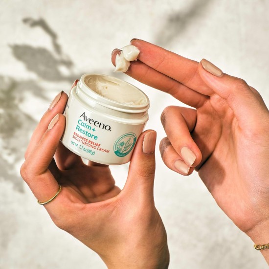 Aveeno Calm + Restore Facial Moisturizer Face Cream for Redness Relief 48g