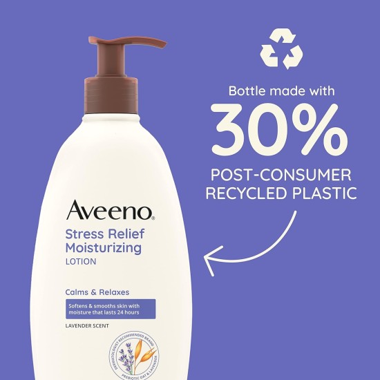 Aveeno Stress Relief Moisturizing Lotion Lavender Scent 532ml