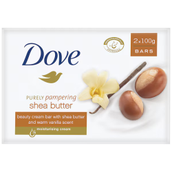 Dove Purely Pampering Shea Butter With Warm Vanilla Scent 2 x 100g Bars Dove Purely Pampering Shea Butter With Warm Vanilla Scent 2 x 100g Bars