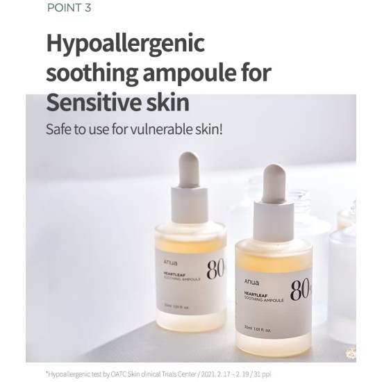 Anua Heartleaf 80% Soothing Ampoule 30ml