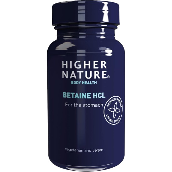 Higher Nature Betaine Hydrochloride Capsules 90 Capsules