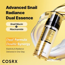 COSRX Snail Mucin 74% + Niacinamide 5% Dual Essence Anti Aging Face Serum 80ml