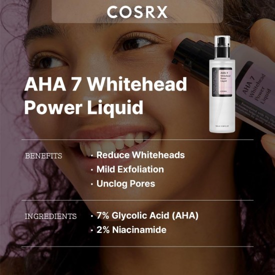 COSRX 7% Glycolic Acid Whitehead Removing Power Liquid 100ml