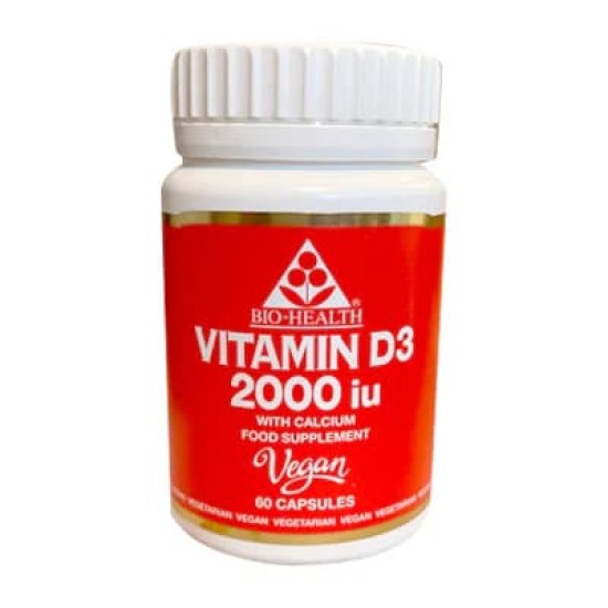 Bio-Health Vitamin D3 2000iu Vegan 60 Capsules