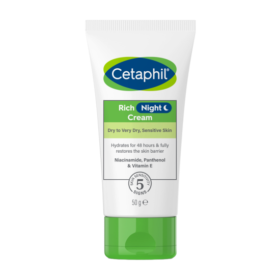 Cetaphil Rich Night Cream for Dry to Very Dry Sensitive Skin 50g
