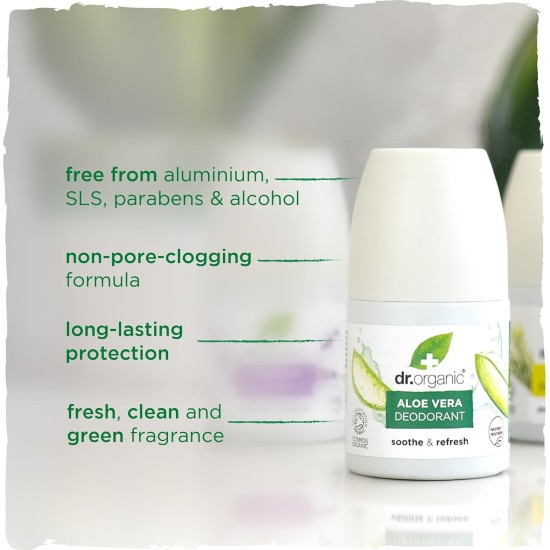 Dr. Organic Aloe Vera Deodorant 50ml Dr. Organic Aloe Vera Deodorant 50ml