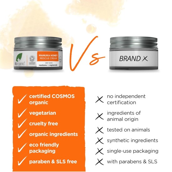 Dr. Organic Manuka Honey Rescue Cream 50ml