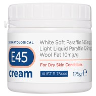 E45 Dermatological Cream for Dry Skin Conditions 125g