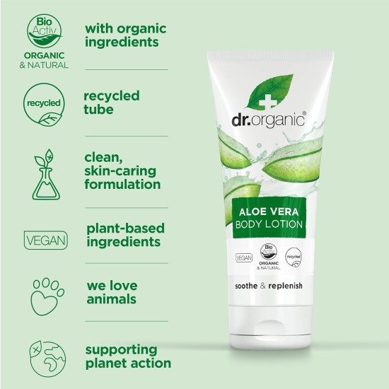 Dr. Organic Organic Aloe Vera Skin Lotion 200ml Dr. Organic Organic Aloe Vera Skin Lotion 200ml