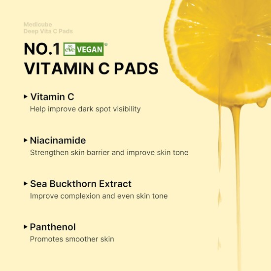 Medicube Deep Vitamin C Toner Pads 70 Pack 150g