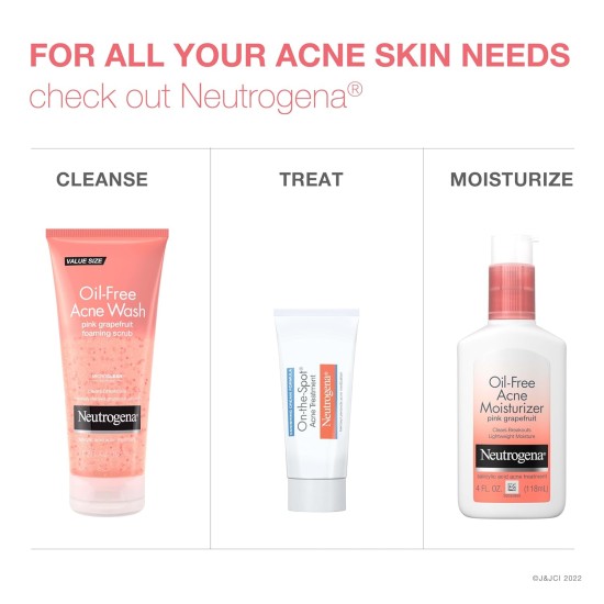 Neutrogena Oil-free Acne Free Pink Grapefruit Foaming Scrub