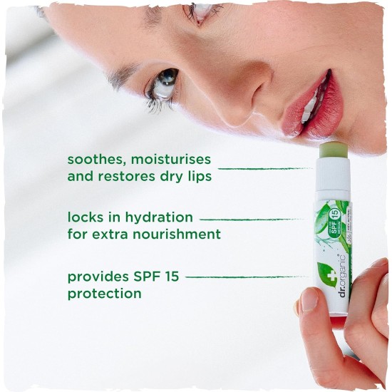 Dr Organic Aloe Vera Lip Balm 5.7ml