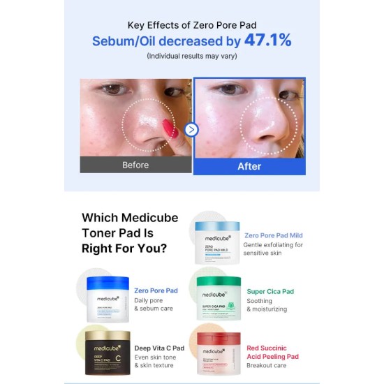 Medicube Zero Pore Pads 2.0 70 Pads