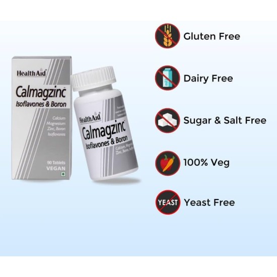 Health Aid Calmagzinc 90 Vegan Tablets