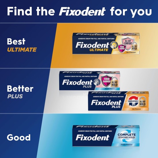 Fixodent Ultimate Flavour Free 40g