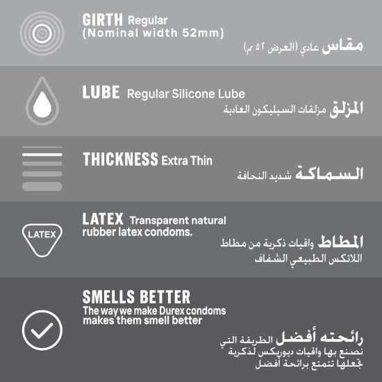 Durex Condoms Thin Feel 12 Pack