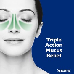 Sudafed Mucus Relief Triple Action Cold & Flu 16 Tablets