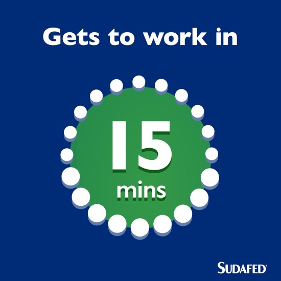 Sudafed Mucus Relief Triple Action Cold & Flu 16 Tablets