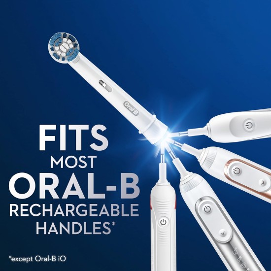 Oral-B Precision Clean Electric Toothbrush Replacement Head, White, 4'S Oral-B Precision Clean Electric Toothbrush Replacement Head, White, 4'S