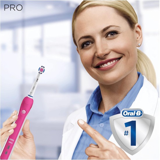 Oral-B Pro 2 2500 3D White Electric Toothbrush with Travel Case