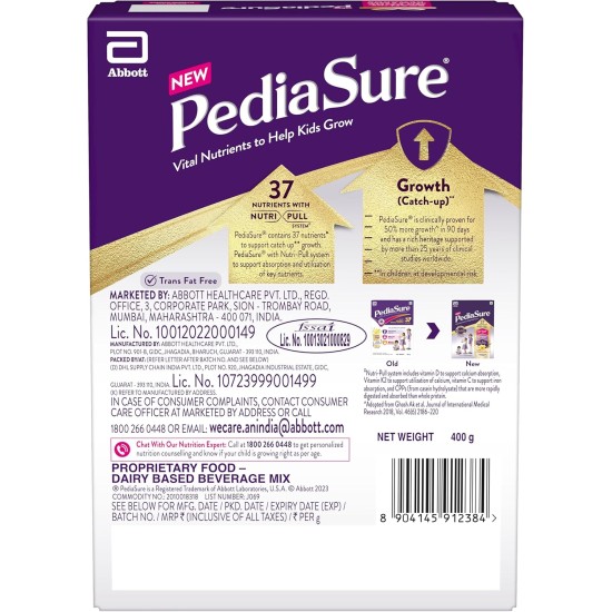 Pediasure Powder Vanilla Flavour 400g Pediasure Powder Vanilla Flavour 400g