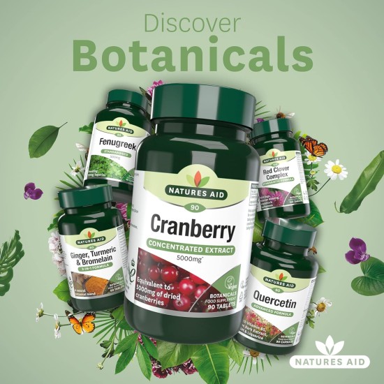 Natures Aid Cranberry 5000mg 90 Tablets Natures Aid Cranberry 5000mg 90 Tablets