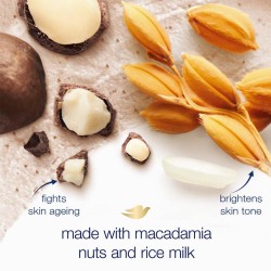 Dove Body Scrub Macadamia & Rice Milk