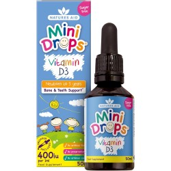 Natures Aid Mini Drops Vitamin D3 400iu 50ml