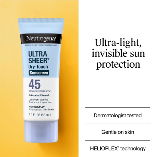 Neutrogena Ultra Sheer Dry Touch Sunscreen Spf 45 Neutrogena Ultra Sheer Dry Touch Sunscreen Spf 45