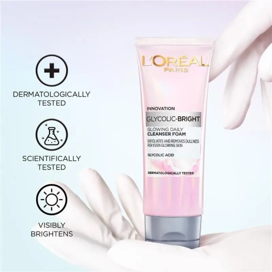 L'Oreal Paris Glycolic Bright Glowing Daily Cleanser 100ml