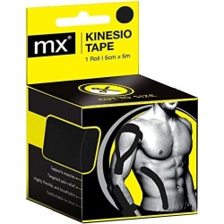 MX Health Kinesiology Black Tape 5cm x 5m 