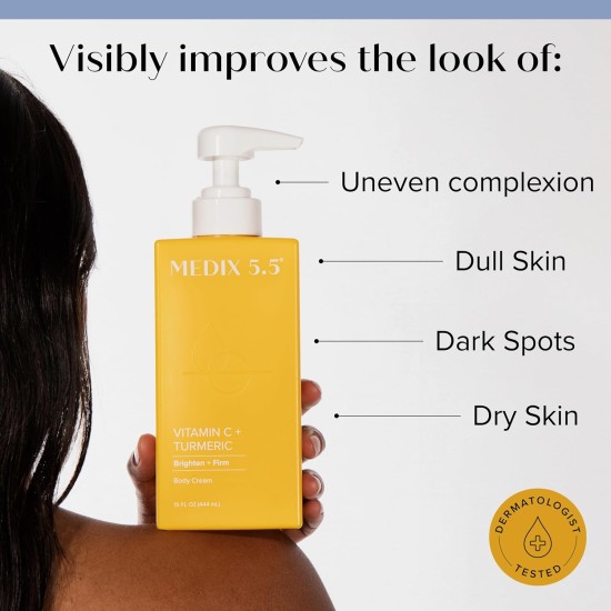 MEDIX 5.5 Vitamin C Cream Face Lotion & Body Lotion Moisturizer 444ml