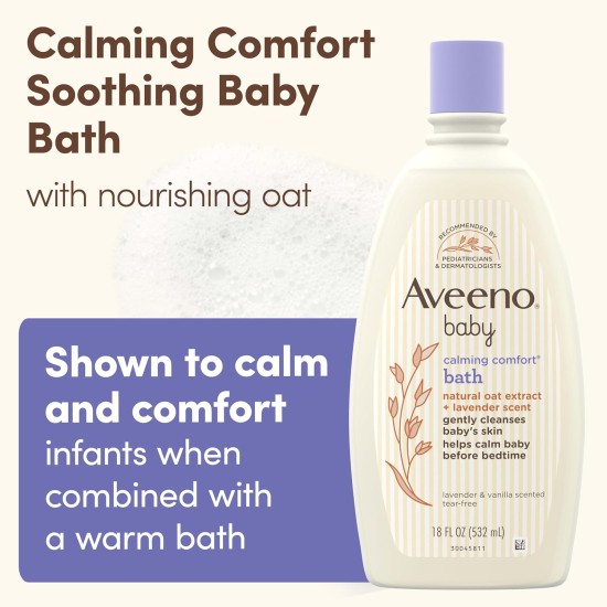 Aveeno Baby Calming Comfort Bath with Relaxing Lavender & Vanilla Scents 532ml Aveeno Baby Calming Comfort Bath with Relaxing Lavender & Vanilla Scents 532ml